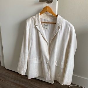 White Abercrombie blazer